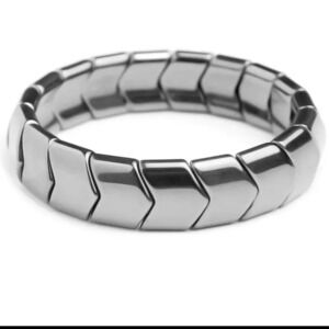 Hematite magnetic weight loss benefit bracelet gunmetal gray